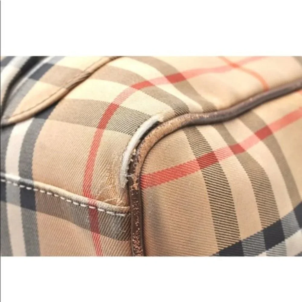 Authentic Burberrys Nova Check Canvas Bag - Picture 9 of 13